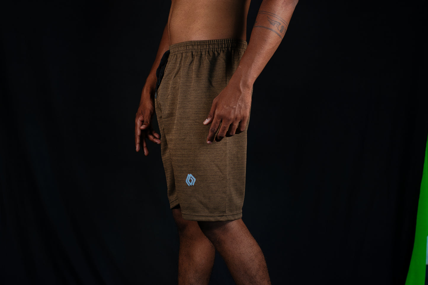 WAFFLE Casual Polyester Shorts