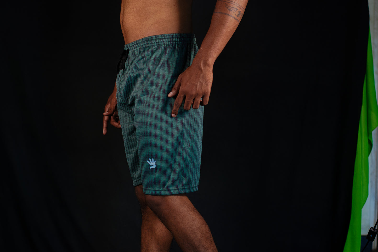 WAFFLE Casual Polyester Shorts